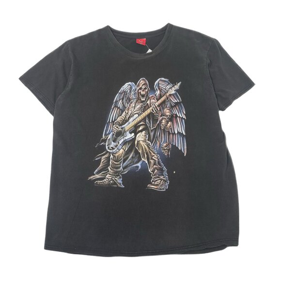 Y2K Skeleton Guitar Graphic Tee XXL - Picture 1 of 5